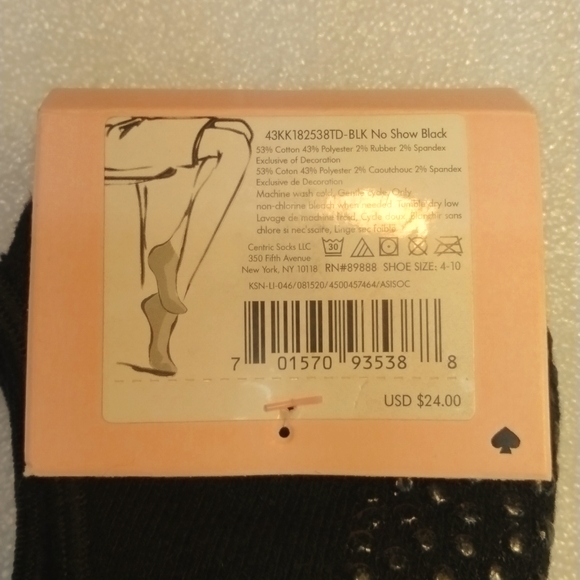 Kate Spade Barre socks NEW 2 pair - Picture 2 of 3